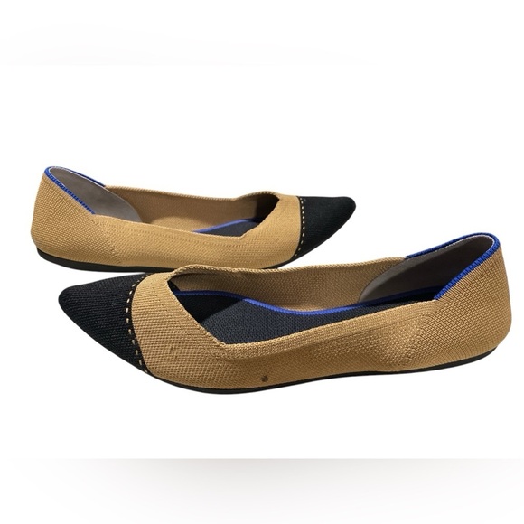 Rothy's Women's Tan and Black Flats - Picture 2 of 5